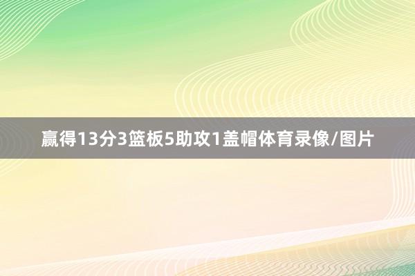 赢得13分3篮板5助攻1盖帽体育录像/图片